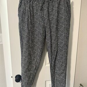 Black and White Patterned Pants